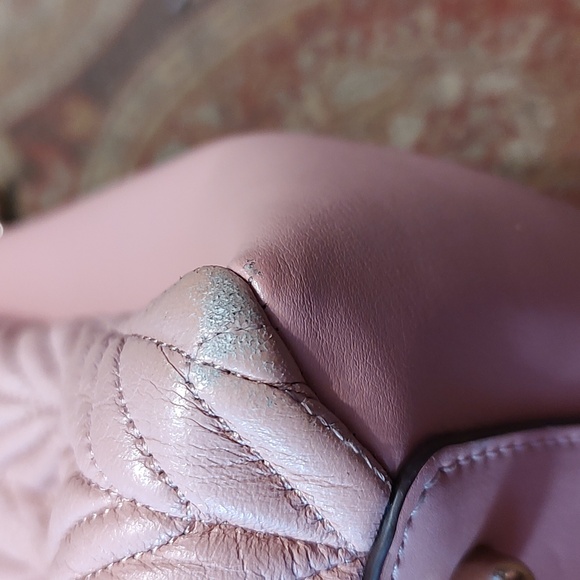 Rare Coach Sage Carryall crossbody F73062 Pink quilted leather. great condition. - Picture 16 of 16